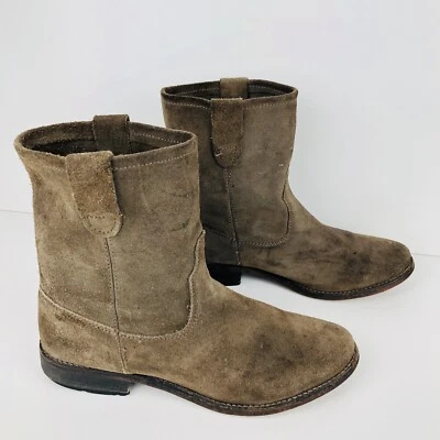 Botas de gamuza marrón para niña ZIGI 8 Canon tabaco topo nobuck botín al tobillo Foto 1 de 4