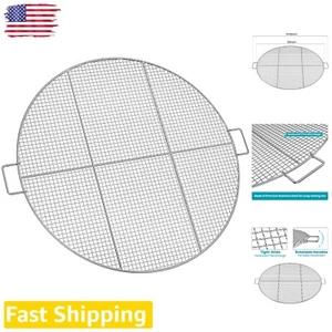 Rust-Resistant Outdoor Cooking Grid - Stainless Steel 30 Inch Fire Pit Grate - Picture 1 of 9