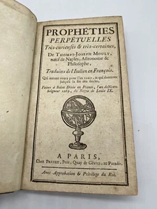 MOULT - Prophéties perpétuelles, très-curieuse et très-certaines (1740) - Picture 1 of 7