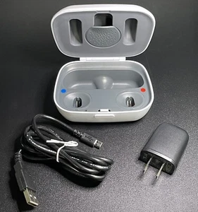 AudioNova Charger RIC 3 Unitron SHIFT Easy Line with Cable Phonak Combi DX White - Picture 1 of 14