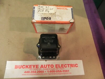 1119511 American Bosch Voltage Regulator  Pontiac Tempest   1963-'65 NORS - Image 1 of 3