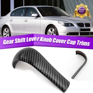 A Gear Shift Knob Shifter Handle Lever Cover Trim For BMW E60 E90 X5 E53 X3 E83 - Picture 1 of 11