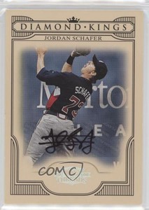 2008 Donruss Threads Diamond Kings Signatures /199 Jordan Schafer #DK-1 Auto