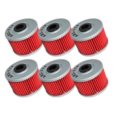 6X Oil Filters for Honda XR250L XR250R XR400R XR500R XR600R XR650R XR650L - Image 1 of 4