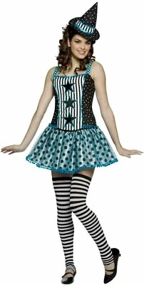 Disfraz de bruja Spelladonna a rayas disfraz de Halloween adolescente adulto 3 COLORES Foto 1 de 2