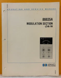 HP / Agilent 86635-90009 1980 86635A Modulation Section øM-FM Service Manual. - Picture 1 of 2