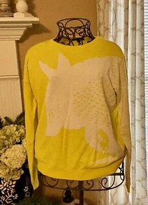 Tibi Sweater Bright Yellow With Kangaroo, Small, NWOT - Picture 1 of 8