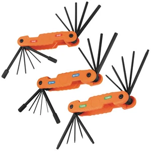 Klein Tools 70553 Pro Folding Hex Key Set, 31-Key, SAE, Metric, Torx, 3-Piece - Picture 1 of 5