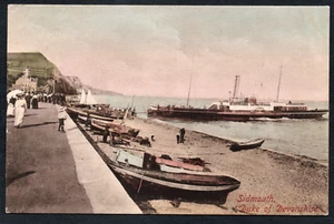 Postkarte Sidmouth Devon Raddampfer Herzog von Devonshire verschickt 1910 - Bild 1 von 2