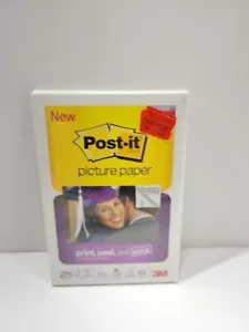3M Post It Picture Paper 25 Sheets 4 x 6 in New Sealed For Inkjet Printer 7.5mil - Picture 1 of 2
