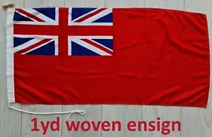 Red ensign MoD approved flag dye sublimation printed marine grade 1yd yard - Picture 1 of 3