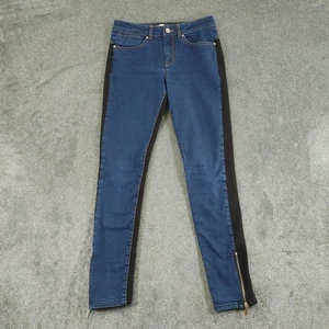 Karen Millen Jeans Jeggings UK 10 Blue Black - Picture 1 of 10