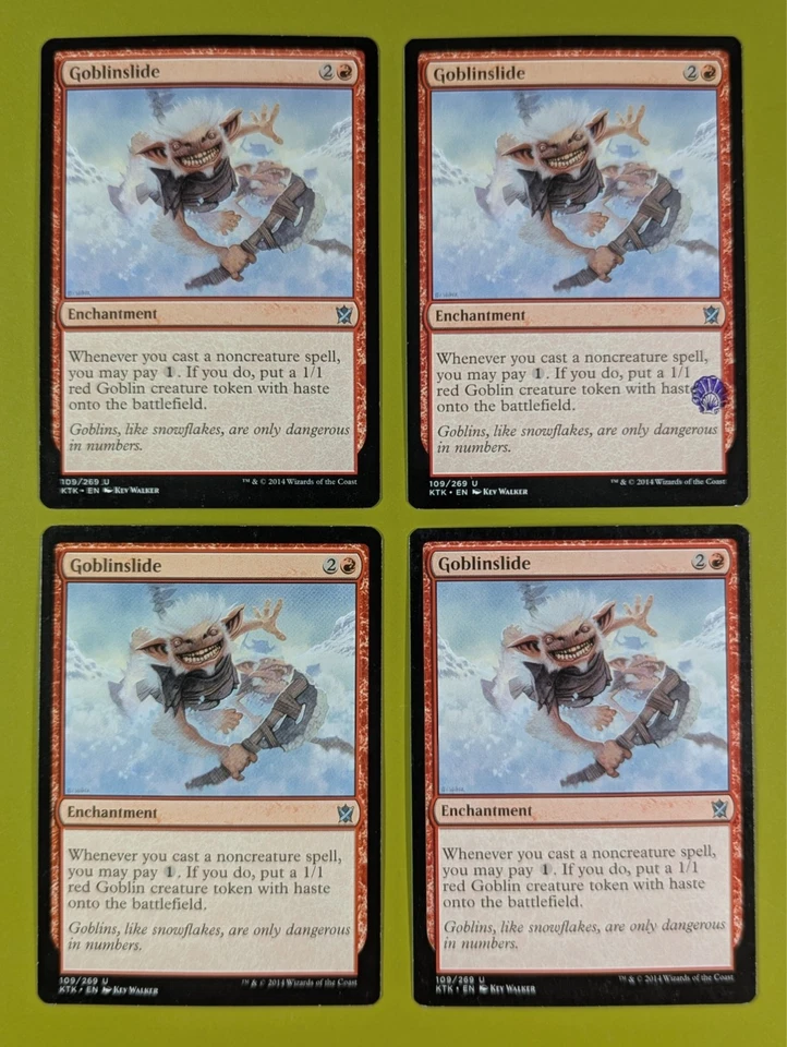 Goblinslide x4 Khans of Tarkir 4x Playset Magic the Gathering MTG - Image 1 of 1