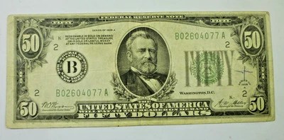 Series 1928-A $50 Federal Reserve Note "Redeemable in Gold...." - Image 1 of 2