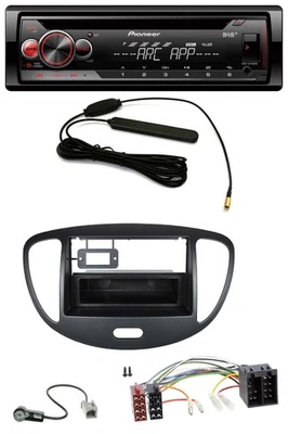 Pioneer CD USB AUX DAB MP3 Autoradio für Hyundai i10 (2008-2013) schwarz - Bild 1 von 4