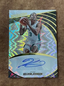2022-23 Revolution Fractal Parallel /100 Basketball Auto Keldon Johnson #A-KJO - Picture 1 of 4