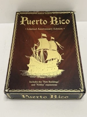 Puerto Rico Board Game Limited Anniversary Ed Rio Grande Games 2011 - Box Damage - Image 1 of 4