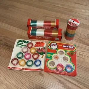Vintage Christmas Holiday Curling Ribbon for Bows or Gifts Lot - Over 1300 Feet - Picture 1 of 8
