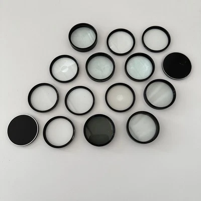 Vintage set 13-58mm Lens Filter Lot, prism, macro, sand, star, polarizer, soft + - Image 1 of 4