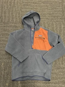 Patagonia Retro Pile Half Zip Fleece Jacket Outdoor Navy Orange Men’s Size Med - Picture 1 of 5