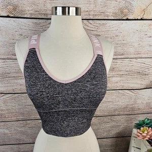 PINK Victoria's Secret Sport Gray Seamless Lightly Lined Bra XS - Picture 1 of 6