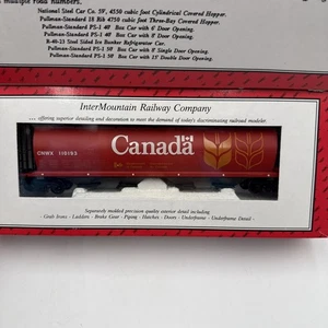 INTERMOUNTAIN 45101-02 HO SCALE CANADA CYLINDRICAL HOPPER CAR #110193 IN BOX/NM - Picture 1 of 19