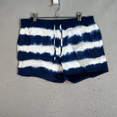Polo Ralph Lauren Tie-Dye Cotton Shorts Womens Size 2 Blue & White - Image 1 of 4