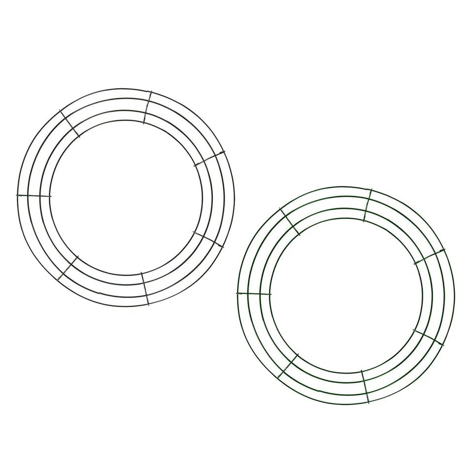 Round Wire Wreath Making   DIY New Year Wedding Decor - image 1 of 1