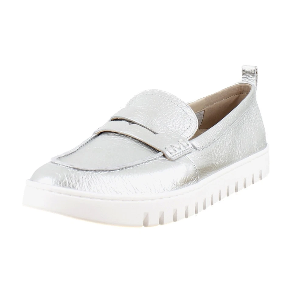 Vionic Uptown I6609L3021 Loafer Womens US 10 Silver Slip On Casual Shoes EBS1101