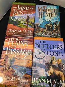 Jean Auel Earth's Children HCDJ Lot x4 Mammut Jäger Unterschlupf Stone Plains Höhlen - Bild 1 von 15