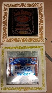 Vintage Jack Daniel’s Whiskey Old No 7 Budweiser Carnival Prize Mirror  - Bild 1 von 3