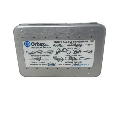 Vintage Perrine Waterproof Fly Fishing Tackle Box W/ Flies - Image 1 of 4