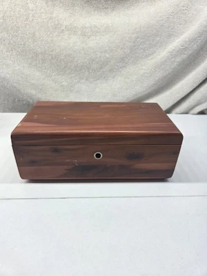 Vintage Miniature 9" Lane Cedar Chest With Hinged Lid Wooden Jewelry/Trinket Box - Image 1 of 4