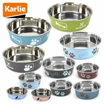 Karlie Edelstahl Napf ASCAR - Futternapf Wassernapf Hundenapf Katzennapf - Bild 1 von 4