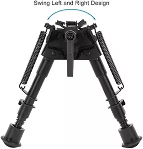 6''-9''Pivot Tilting Swivel Rifle Bipod Foldable Spring Return with S Lock Lever - Picture 1 of 11