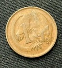 1966 Australia One Cent Coin Xf #K1287