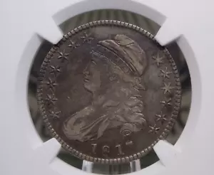 1817 Capped BUST Silver Half Dollar 50c NGC XF40 #002 Extra Fine ECC&C, Inc. - Picture 1 of 5
