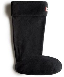 Hunter Women's XL 11-13 Black Fleece Tall Boot Socks Fold Down Cuff Men's 10-12 - Picture 1 of 2