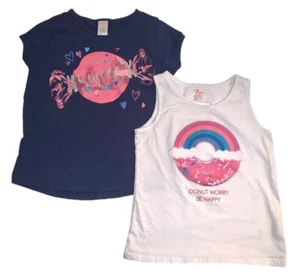 Gymboree süßes kurzärmliges T-Shirt & The Children’s Place Donut Tee Größe 7/8 gebraucht, in einwandfreiem Zustand - Bild 1 von 8