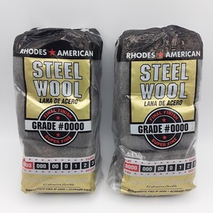 Rhodes American Steel Wool Grade #0000 Super Fine Lot of 2 Packs Total 24 Pads