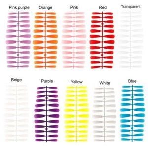 Art Full Cover Manicure Nail Tips Ballerina Nail False Nails Coffin Fake Nail - Picture 1 of 18