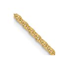 Real 14kt Yellow Gold 1.7mm Flat Cable Chain; 16 inch; Lobster Clasp