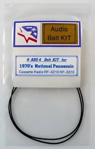 Belt KIT for NATIONAL PANASONIC Cassette Radio models: RF-5210, RF-5310 - Picture 1 of 4