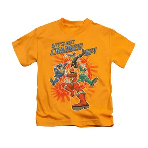 POWER RANGERS CHARGED UP Licensed Kids Boy Graphic Tee Shirt 4 5-6 7 - Picture 1 of 2