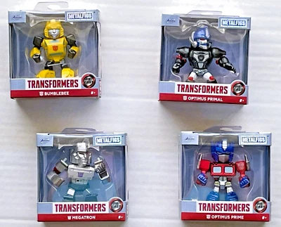 Jada Metal Figs 2024 Transformers Collection 2.5 inch Full Set of 4 Figures Toys - Image 1 of 4
