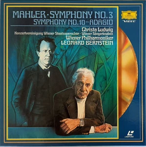 Mahler: Symphony 3: Leonard Bernstein: Symphony 10 Adagio 2 x LaserDisc Box Set - Imagen 1 de 2