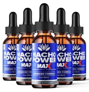 (5 Pack) Macho Power MAX Drops for Men, MachoPower Maximum Performance - Picture 1 of 1