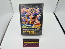 Sega Mega Drive Game World of Illusion with Original Box and Manual UKV