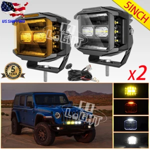 COLIGHT 5"inch Side Shooter LED Work Light Bar Cube Pods DRL Fog Driving Lamps - Picture 1 of 24