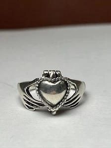 Anillo venenoso plata esterlina pastillero talla 10 - Imagen 1 de 8